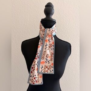Floral Multicolor Lightweight Scarf| Flower Print Neck & Hair Accessory